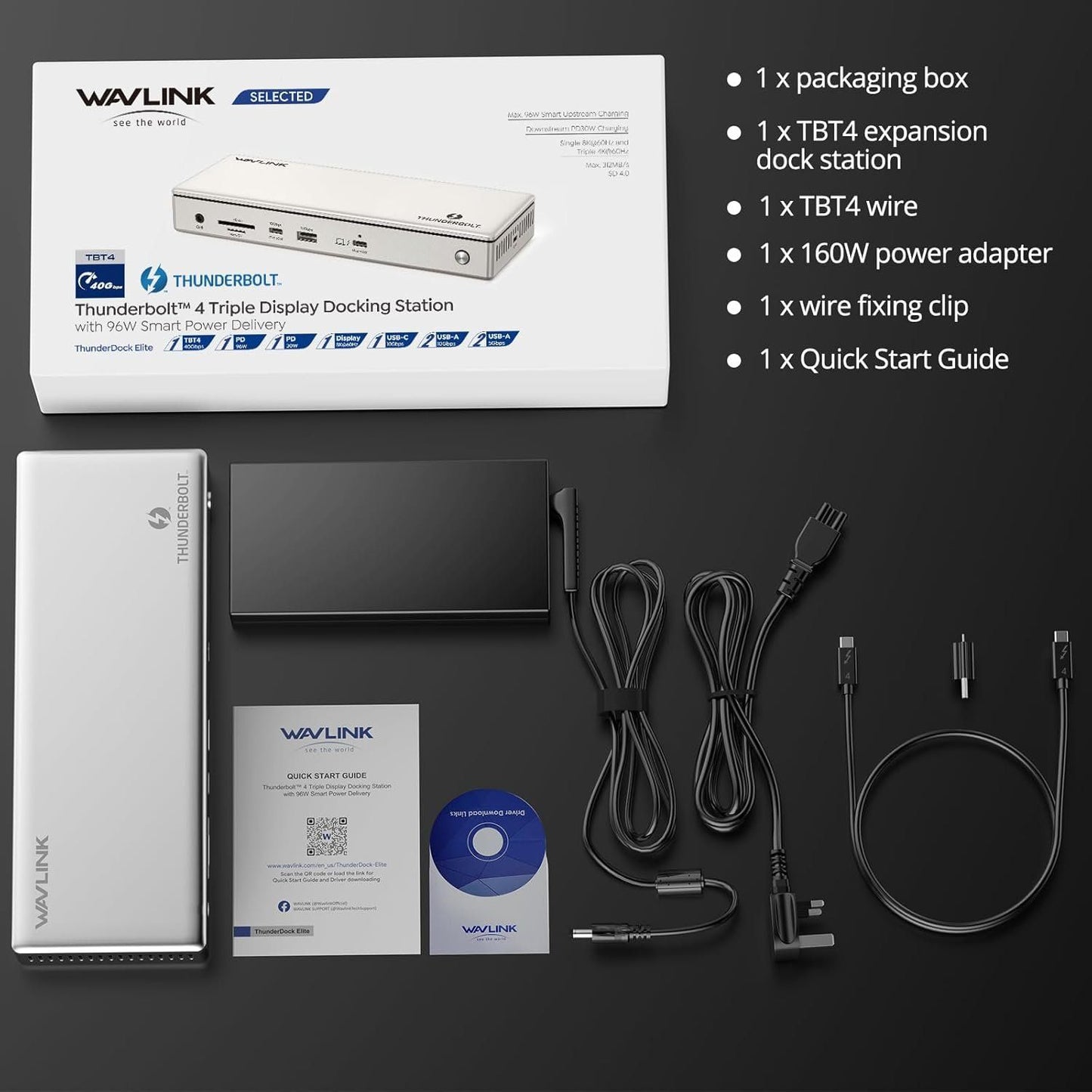 WAVLINK Thunderbolt 4 Dock 13-in-1 96W 8K HDMI – Bild 9