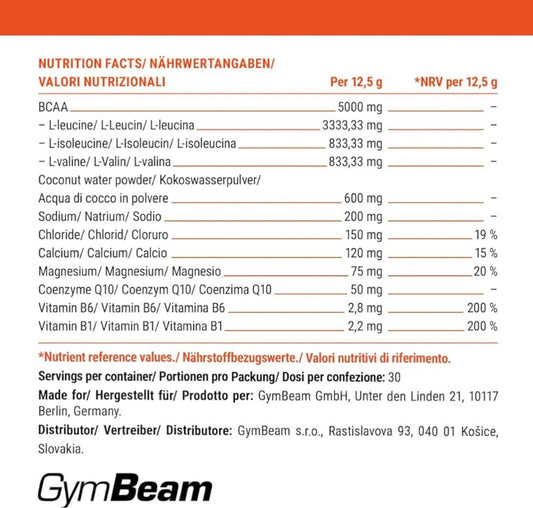 GymBeam BCAA Hydrate Orange, 375g - Neu & Original! – Bild 2