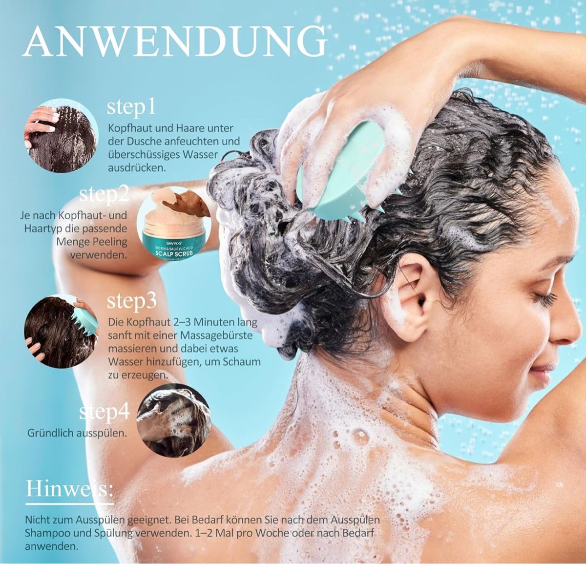 Haar- & Kopfhautöl 50ml – Rosmarin, Argan, Marula – Bild 4