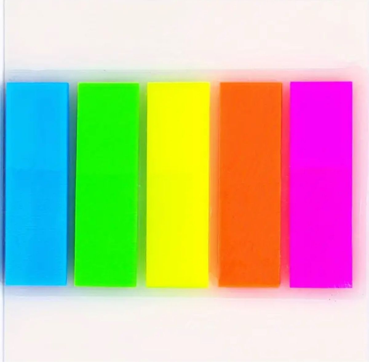Neon Haftnotizen, 5 Farben, Büro Schule – Bild 1