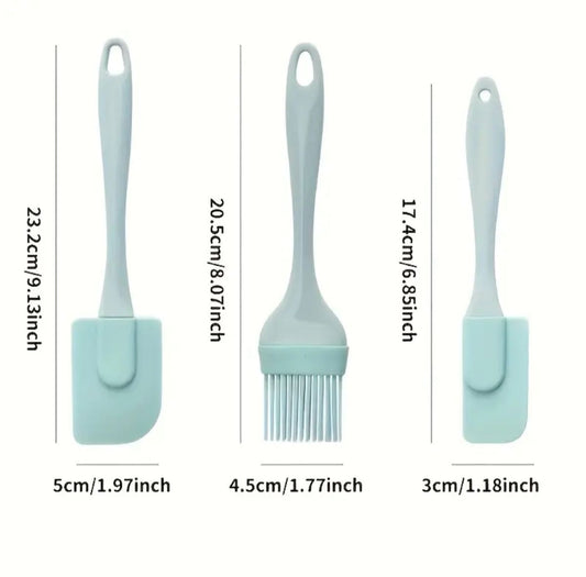 Praktisches Küchenhelfer Backpinsel Set, 3-teilig, Rosa, Neu – Bild 2