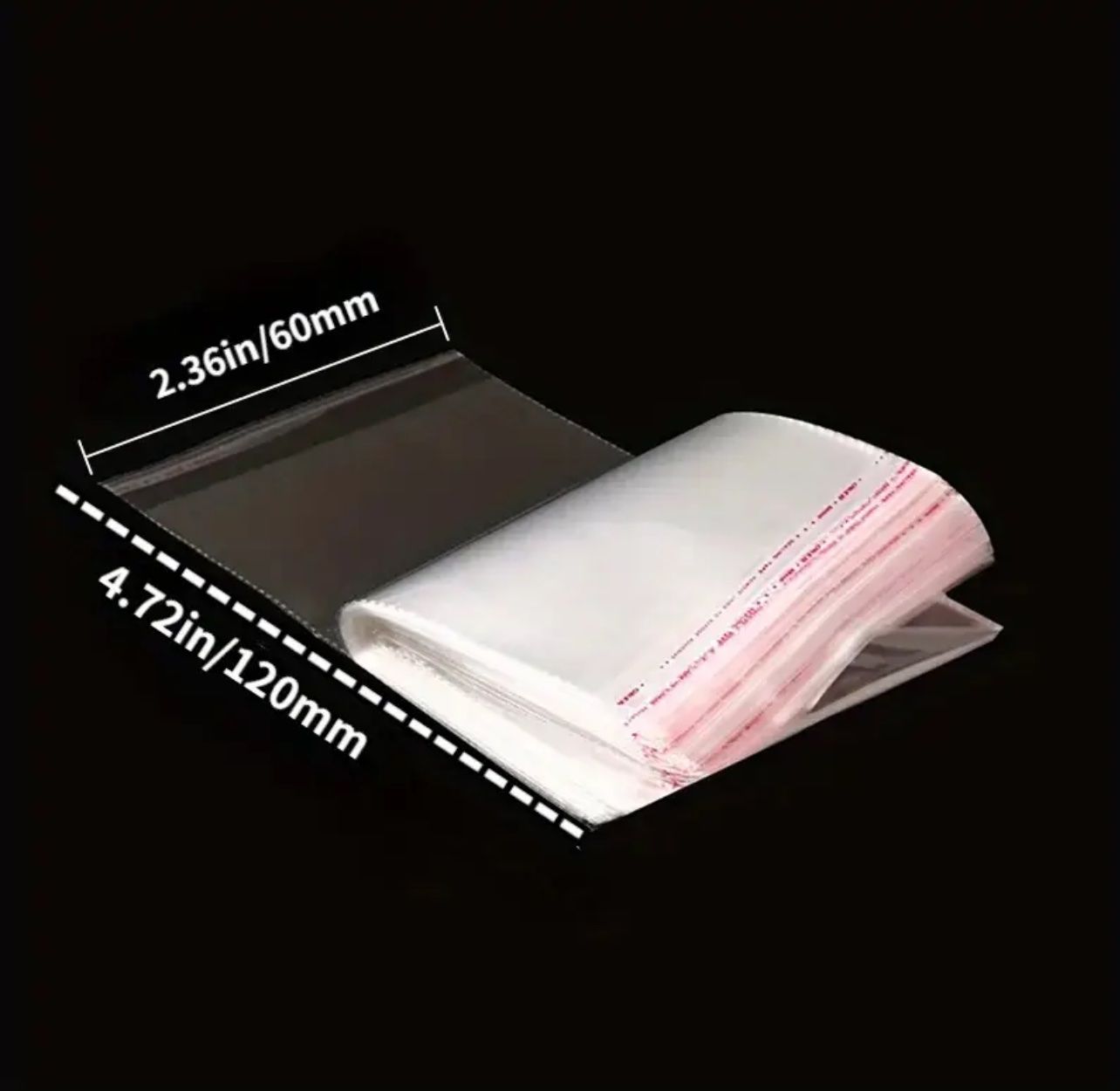 50 Stk. Beutel Geschenkbeutel 6x12cm Selbstklebend Neu – Bild 2