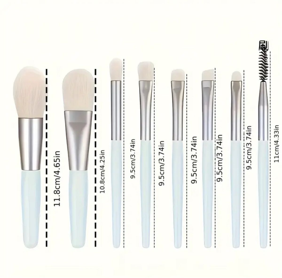 8er Set Schminkpinsel Make-Up Pinsel Rosa Gold NEU – Bild 2