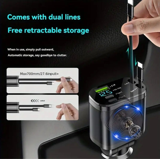 KFZ Ladegerät mit USB C Kabel,Neu,OVP,66W,schnell – Bild 2