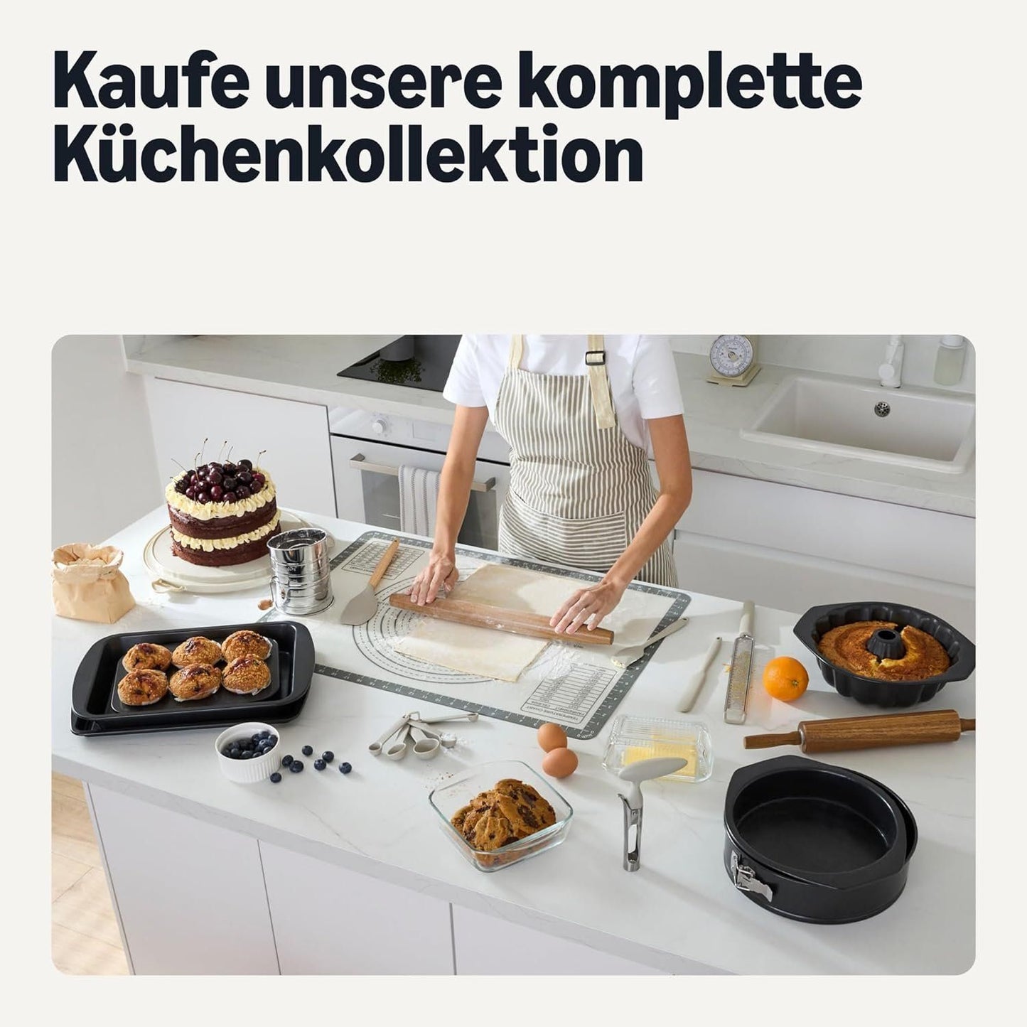 Glas-Backformen Set 6-teilig mit Deckel | Ofenfest – Bild 7