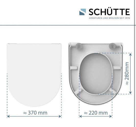 SCHÜTTE WC-Sitz – Soft-Close – passend für Duravit Starck 3 – Bild 2