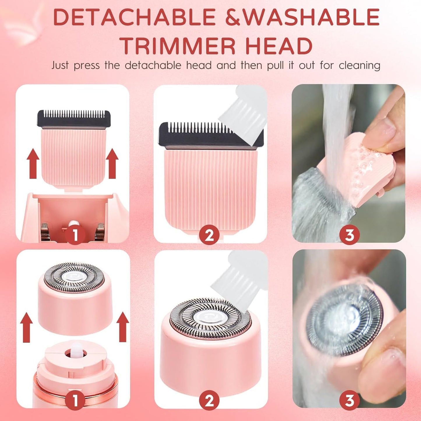 Damenrasierer elektrisch 2in1 Bikini Trimmer – Bild 9