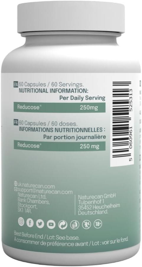 Blutzucker Komplex Reducose® 250 mg – vegan, 60 Kapseln – Bild 7