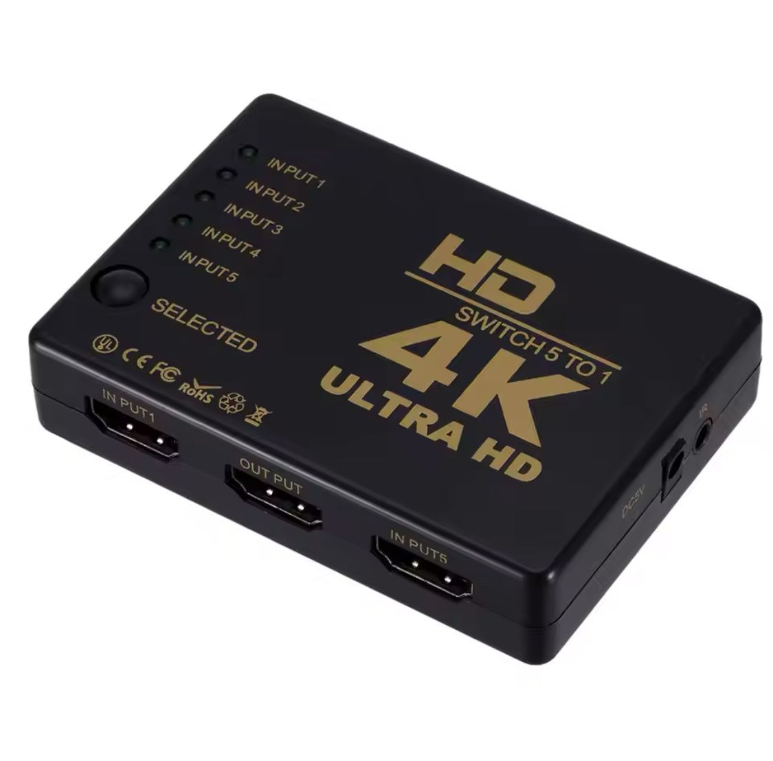 4K HDMI Switch Splitter 5 in 1 mit Fernbedienung – Neu – Bild 6