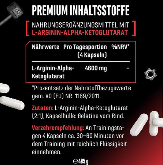 GEN AAKG 2:1 Ultra Caps, 365 Kapseln, Premium Qualitaet! – Bild 2