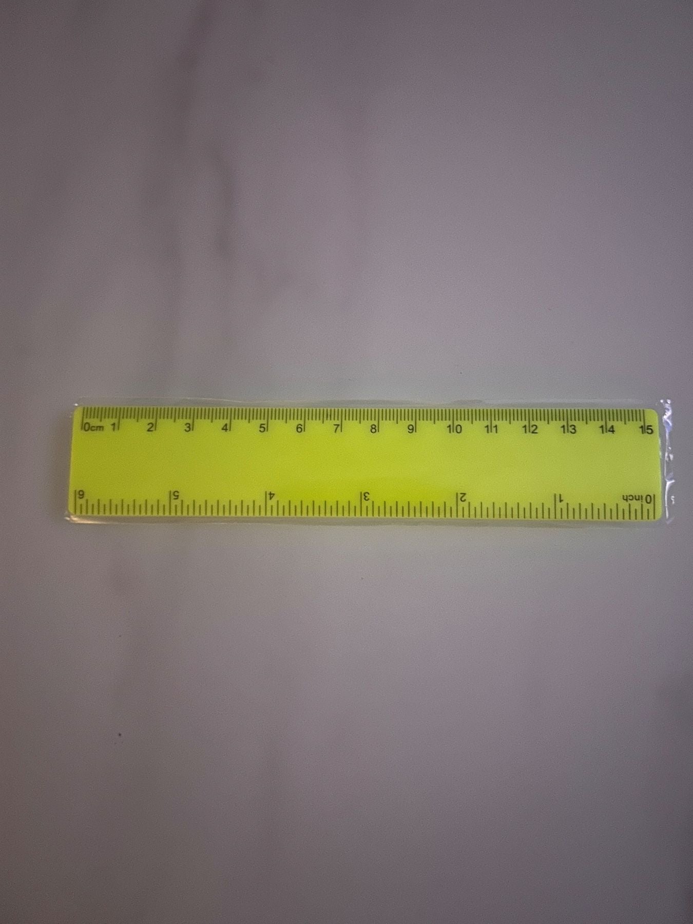 Gelbes Lineal 15cm - Neu & unbenutzt 📏📐 – Bild 1