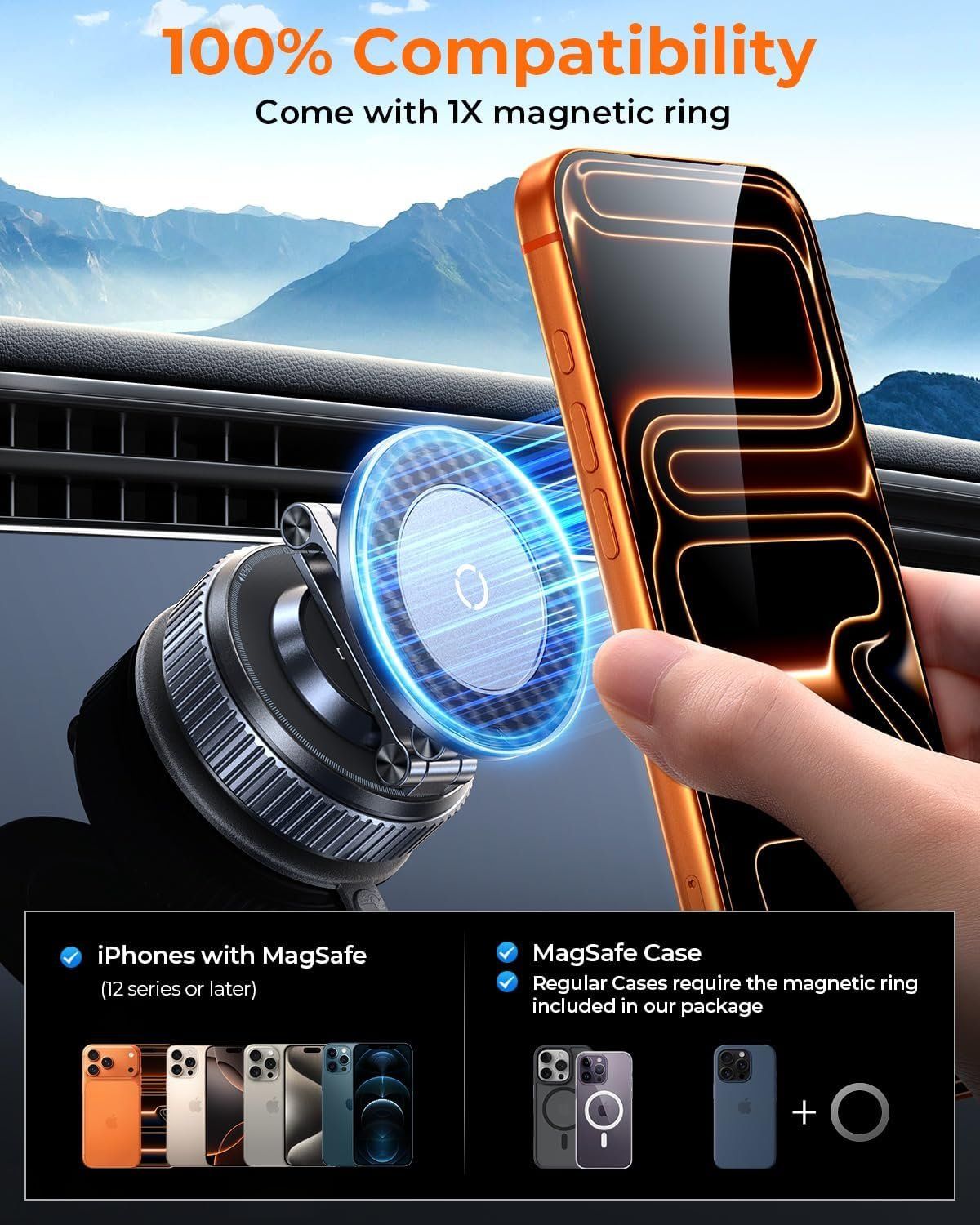 Handyhalter Auto Magnetisch 360° Vakuum – Bild 7