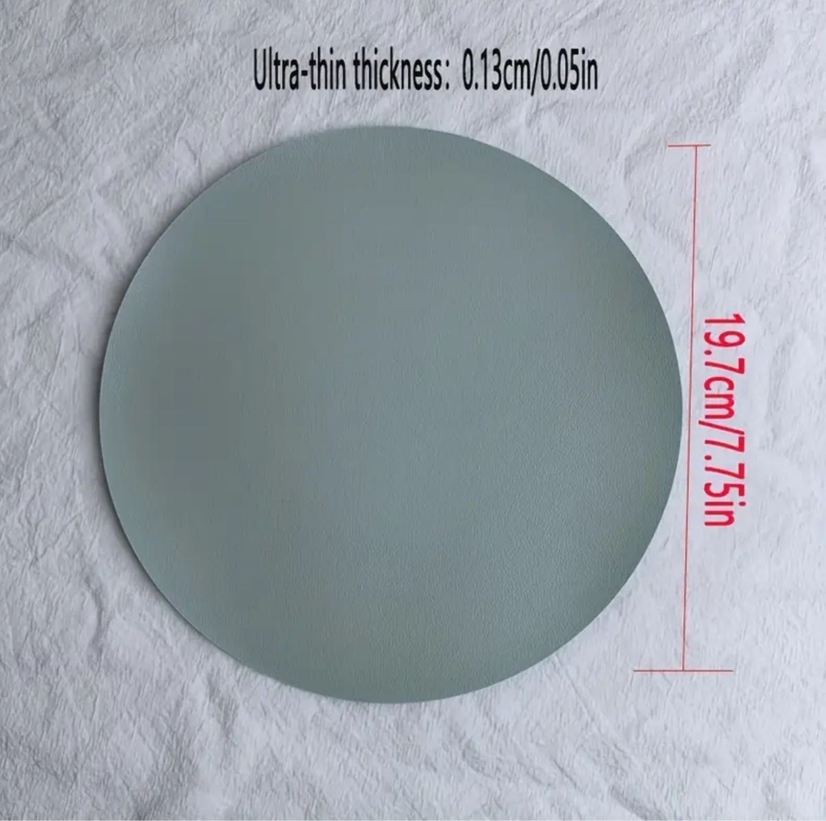 Rundes Mauspad Rosa Ultra-dünn 19.7cm Durchmesser – Bild 3