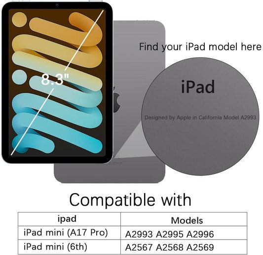 iPad Mini 6/7 Hülle MagSafe Slim weiss – Bild 2