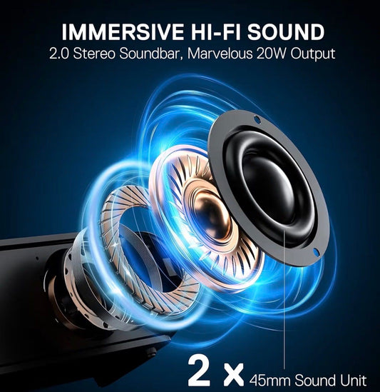 Redragon GS821 Soundbar PC Lautsprecher BT5.3 HDMI ARC USB – Bild 2