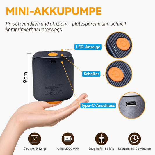 Vakuumbeutel Kleidung Set mit Pumpe 15 Stk – Bild 2
