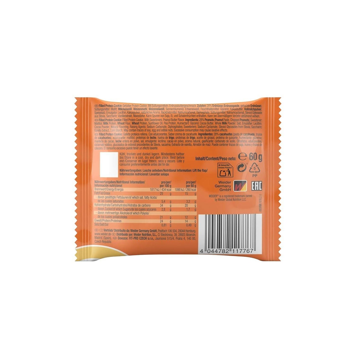 Weider Protein Cookies Peanut Butter 11er Box – Bild 6