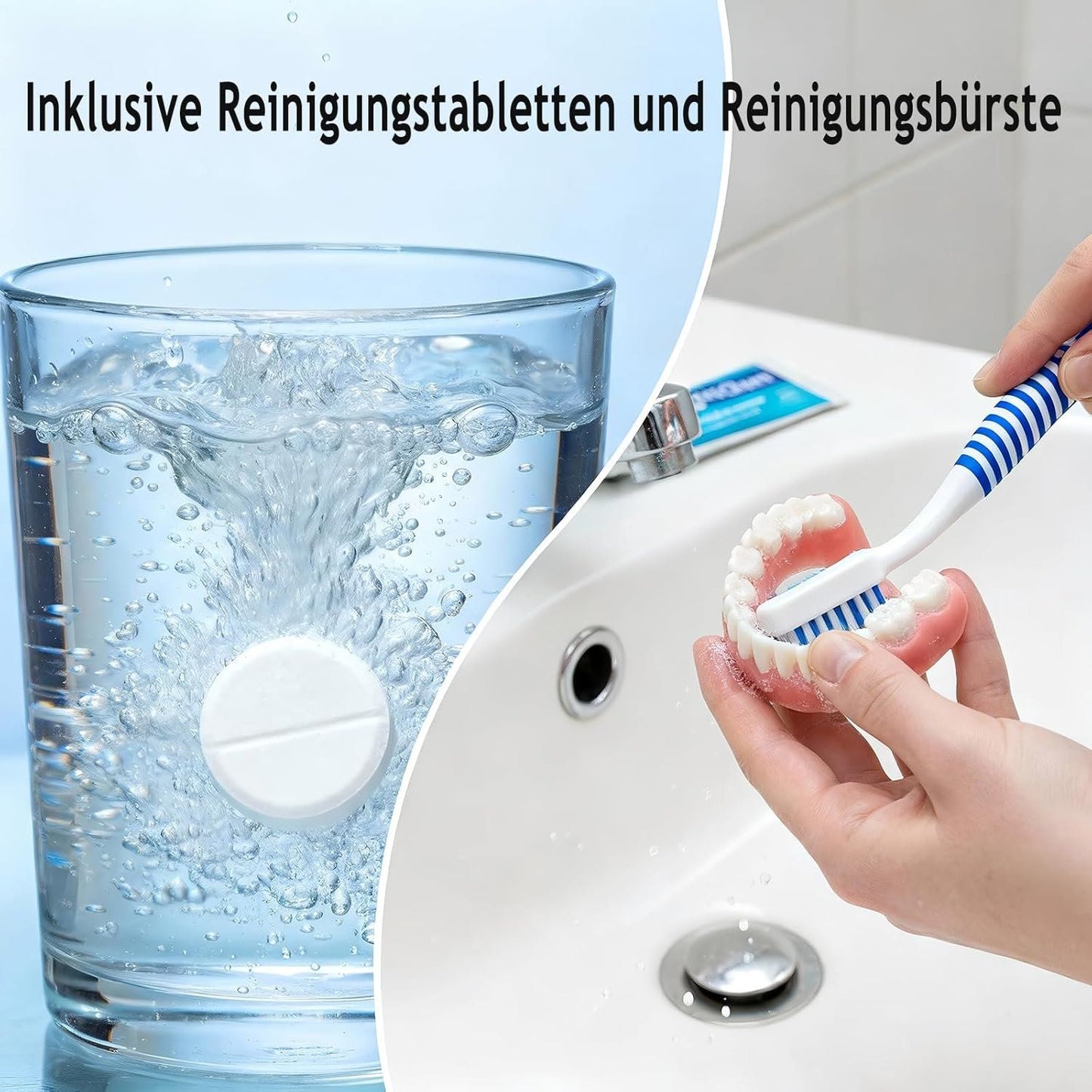 Ultraschallreiniger Zahnschiene 45kHz UV 200ml – Bild 6