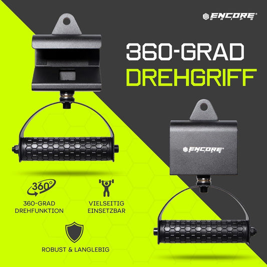 360° Klimmzuggriffe drehbar Latzug Griffe – Bild 2