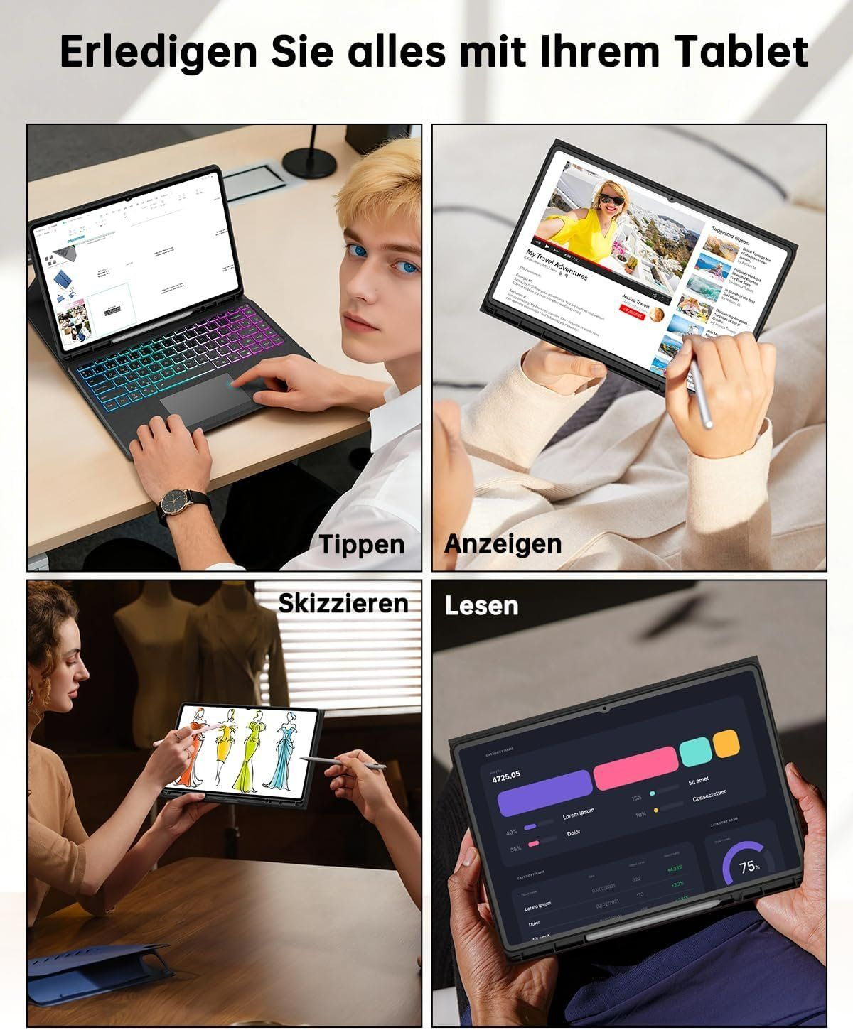Tastaturhülle Galaxy Tab S8–S11 Ultra 14,6" – Bild 9