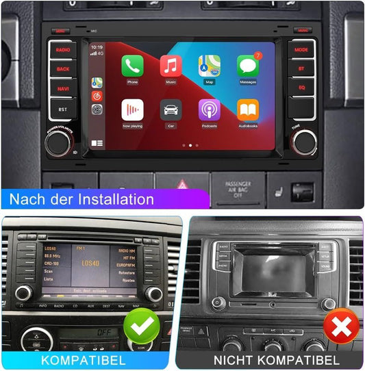 VW Touareg T5 Android Autoradio CarPlay 7 Zoll – Bild 1