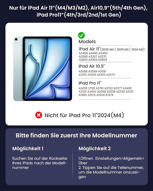iPad Tastatur Hülle RGB Trackpad Magnetisch iPad Air pro 11 – Bild 2