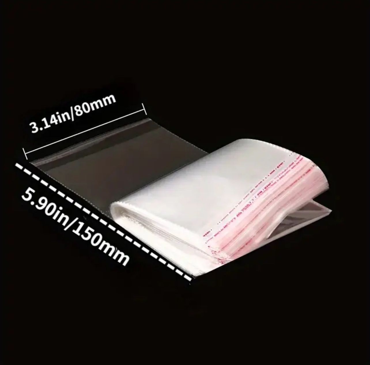 50 Stk. Beutel Geschenkbeutel 8x15cm Selbstklebend Neu – Bild 2