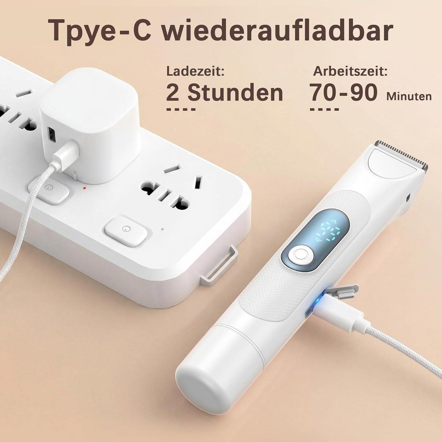 3-in-1 Damenrasierer Intimtrimmer Nass & Trocken Weiss – Bild 9