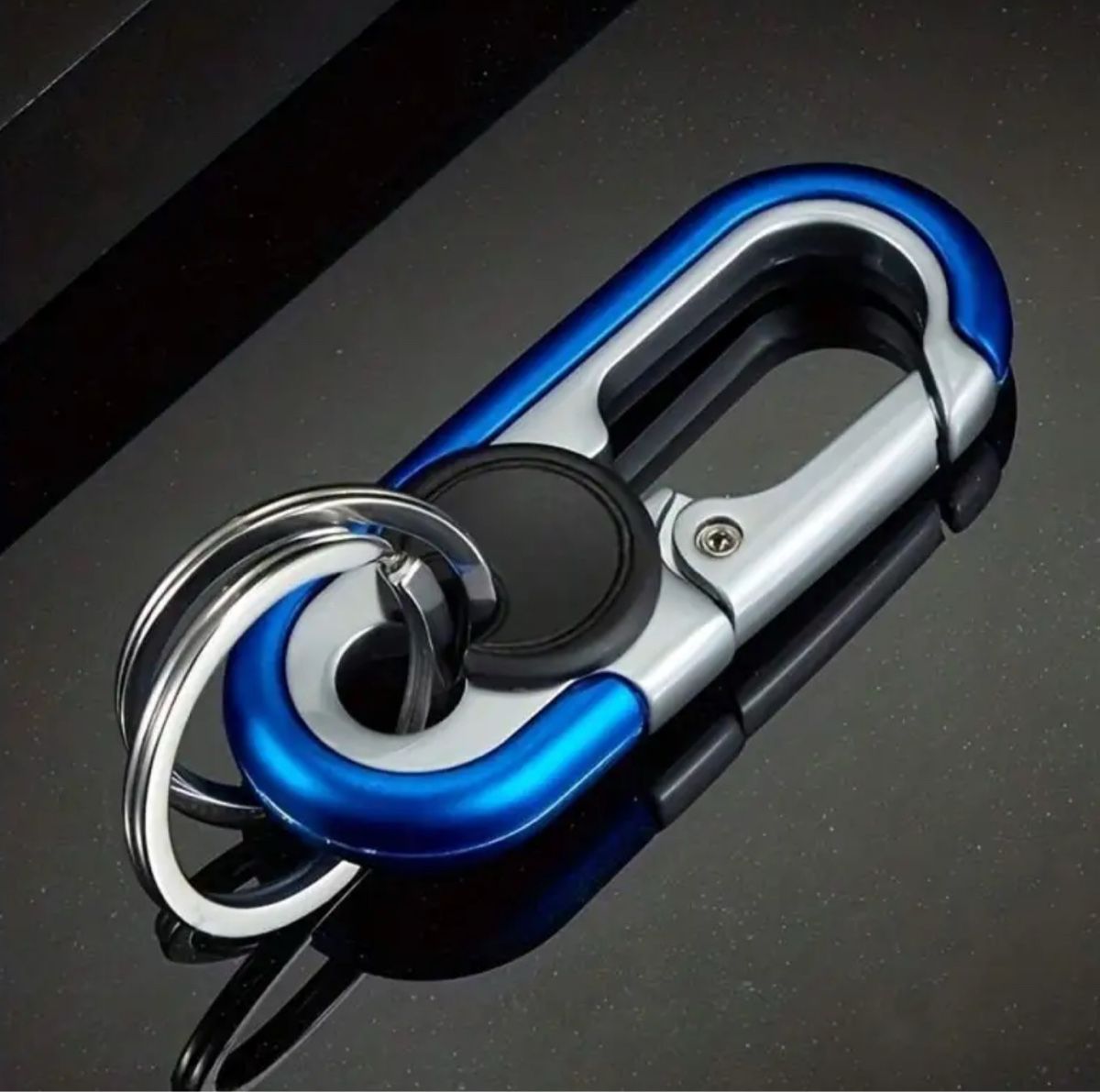 Neuer, blauer Karabiner Schlüsselanhänger, neu! – Bild 1
