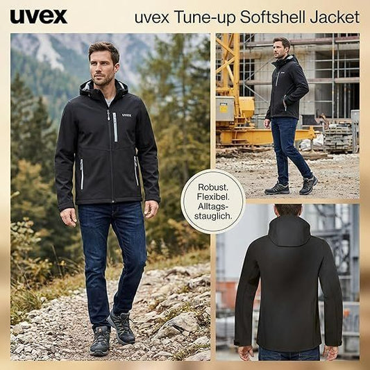 Uvex Tune-up Softshelljacke Schwarz L – Bild 1