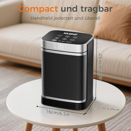 Heizlüfter 1500W Keramik Timer Fernbedienung – Bild 2