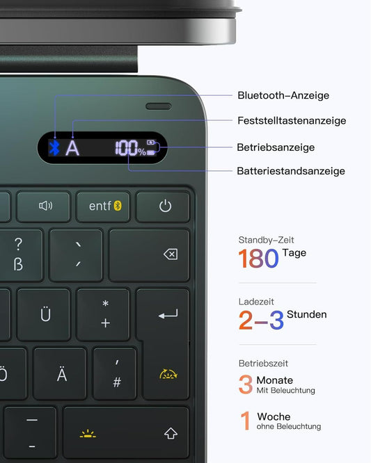 Inateck iPad Pro 13 Tastaturhülle QWERTZ – Bild 1