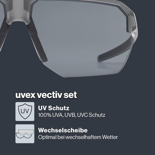 Uvex Vectiv Sportbrille UV-Schutz Set – Bild 1