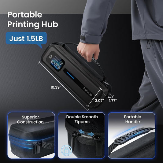 Mobiler A4 Thermodrucker 300DPI Bluetooth – Bild 2