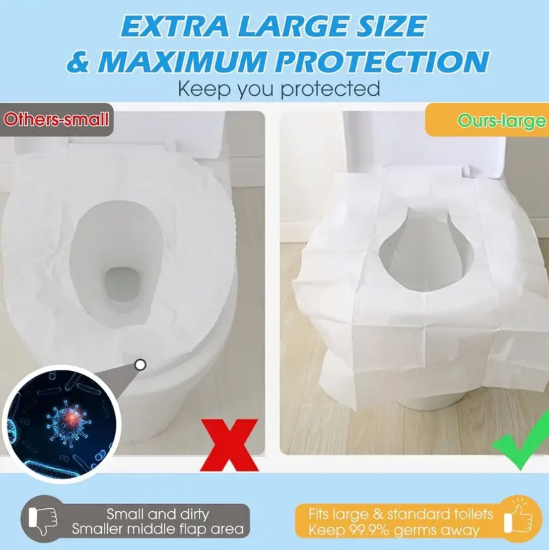 WC Sitz Abdeckung Cover Seat Hygiene Bakterien Schutz Virus – Bild 3