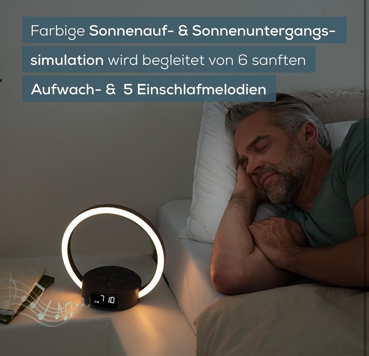 Beurer WL 65 Wake-Up Light mit Qi-Ladefunktion & Sonnenaufga – Bild 7