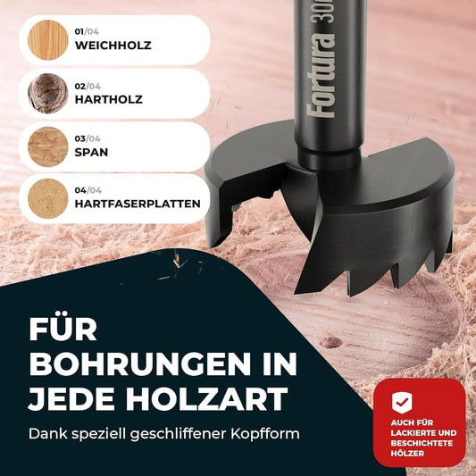 Fortura Forstnerbohrer Set 8-50mm – Bild 1