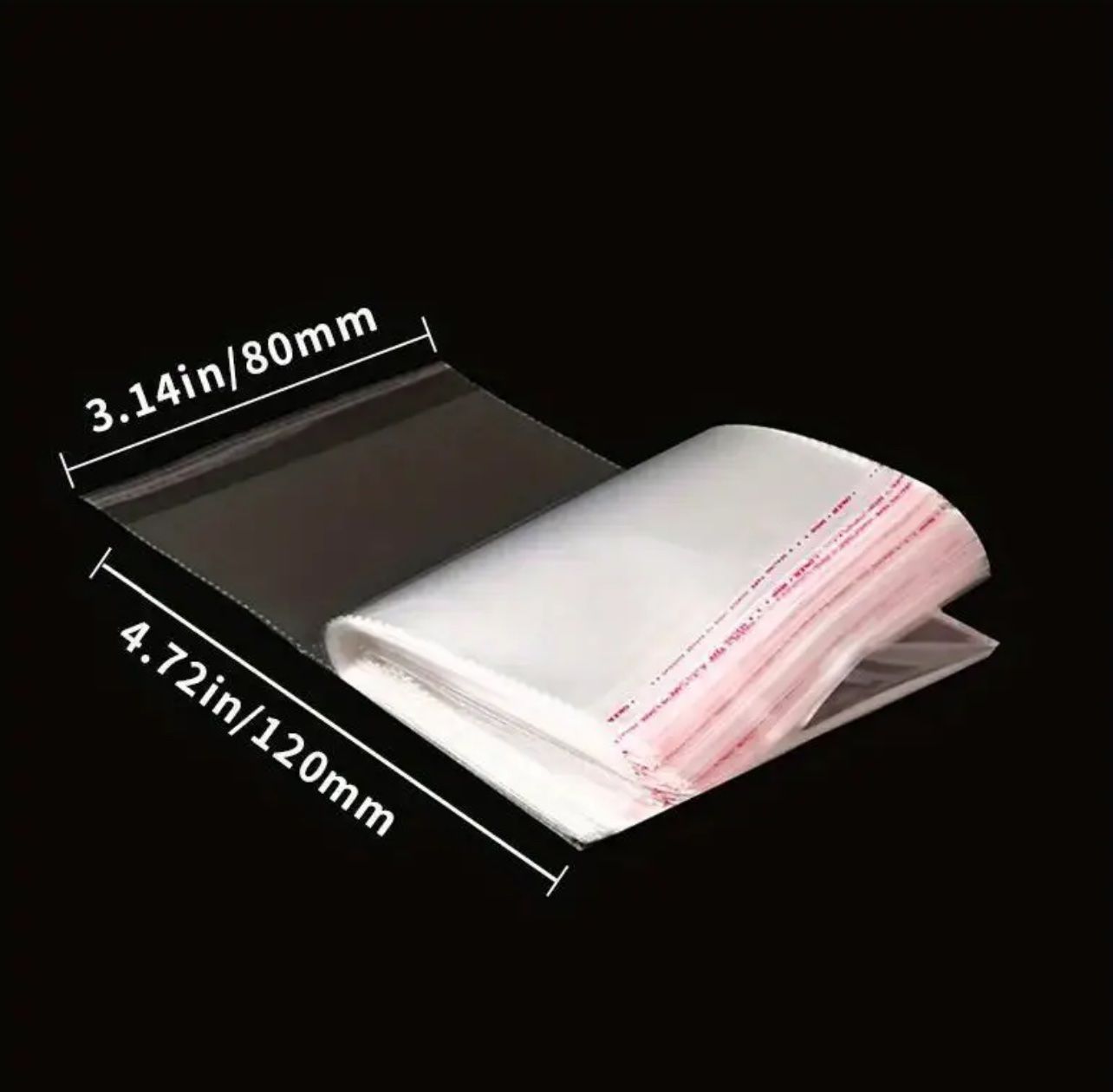 50 Stk. Beutel Geschenkbeutel 8x12cm Selbstklebend Neu – Bild 2