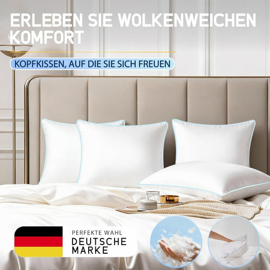 Daunenkissen 40x80 cm 3-Kammer Kopfkissen – Bild 2