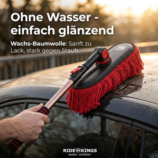 Auto Staubwedel Set Teleskop Baumwolle Lackschonend – Bild 2