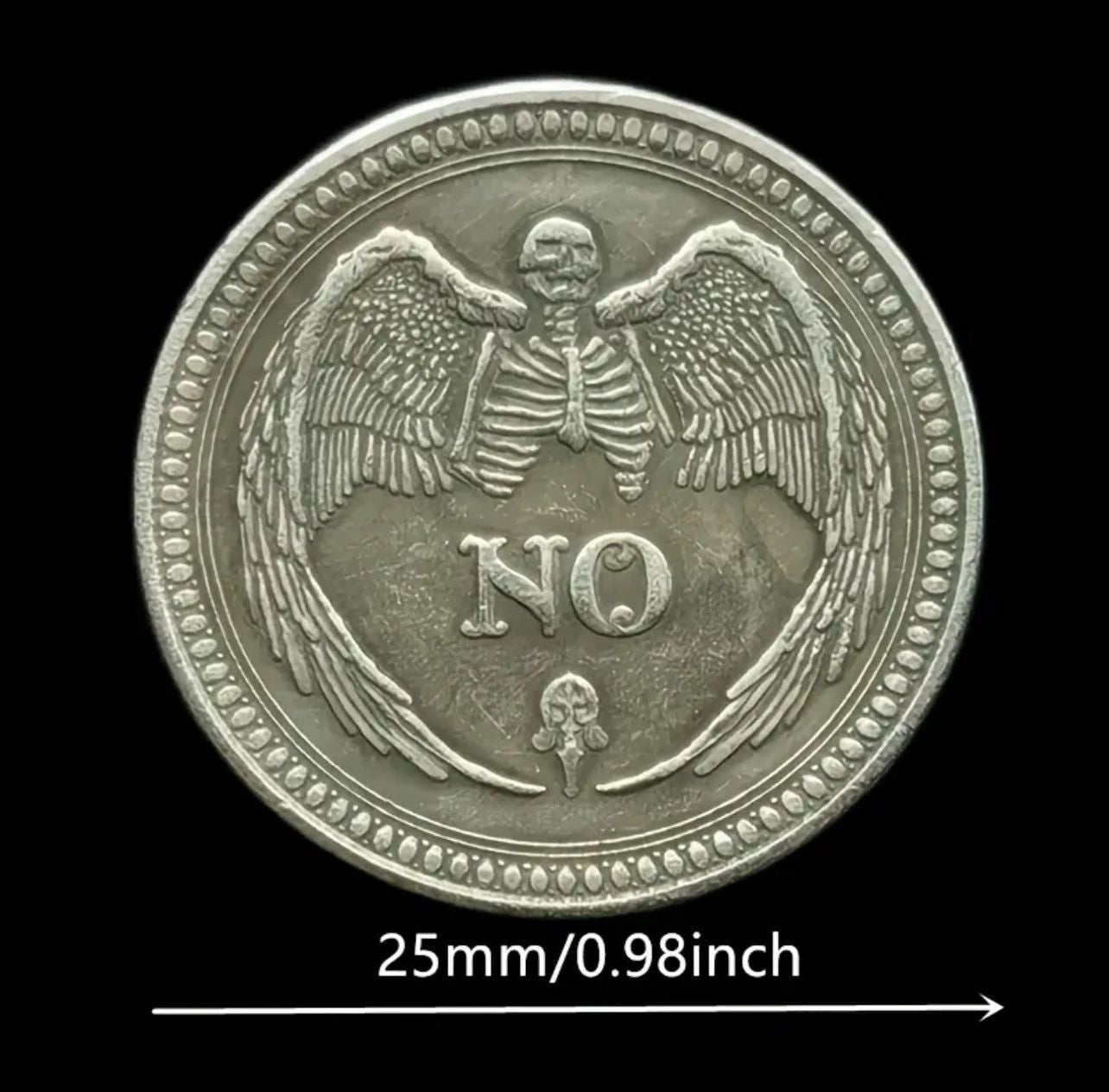 Münze „Yes/No“ – Sammlermünze & Geschenkidee (25 mm) – Bild 2