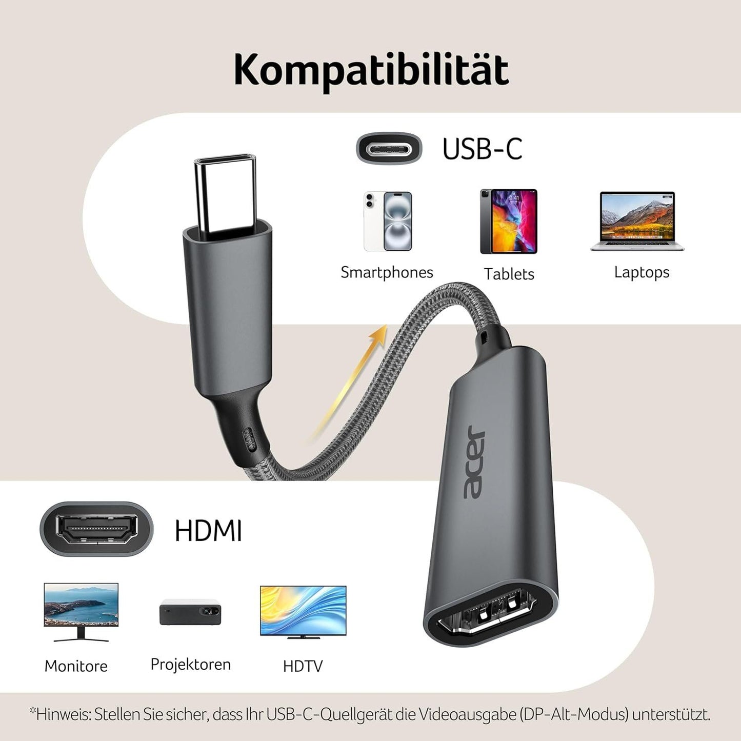 USB-C auf HDMI Adapter 4K@60Hz – Bild 8