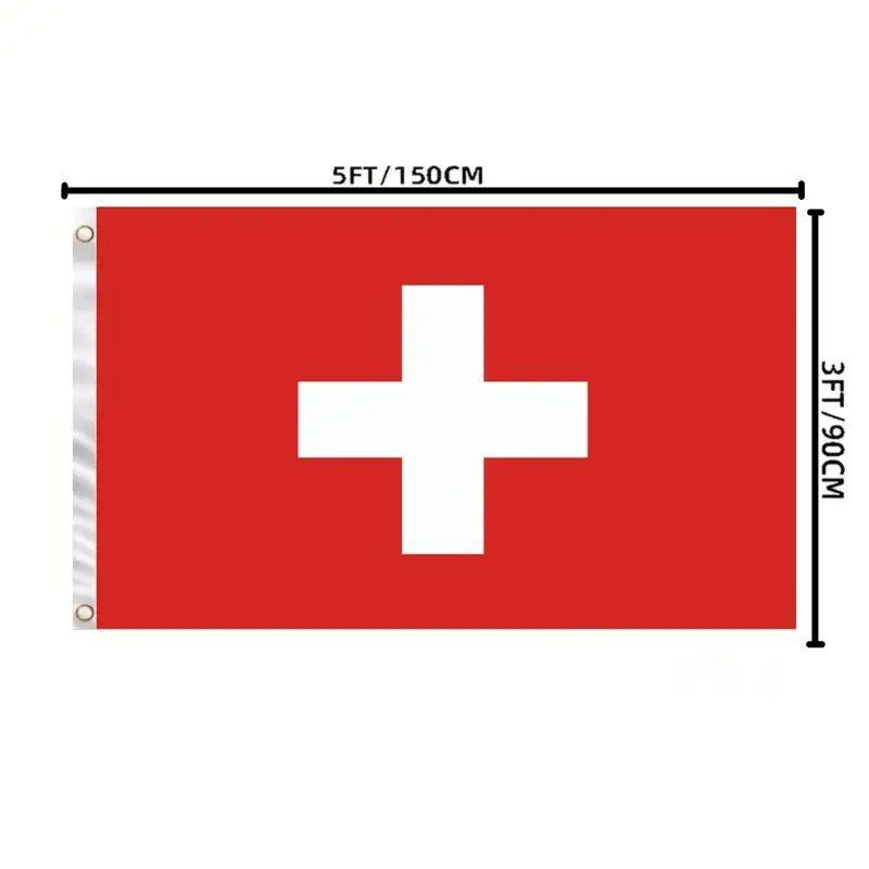 Grosse Schweizer Fahne Schweiz 150x90cm für Festtage Deko – Bild 2