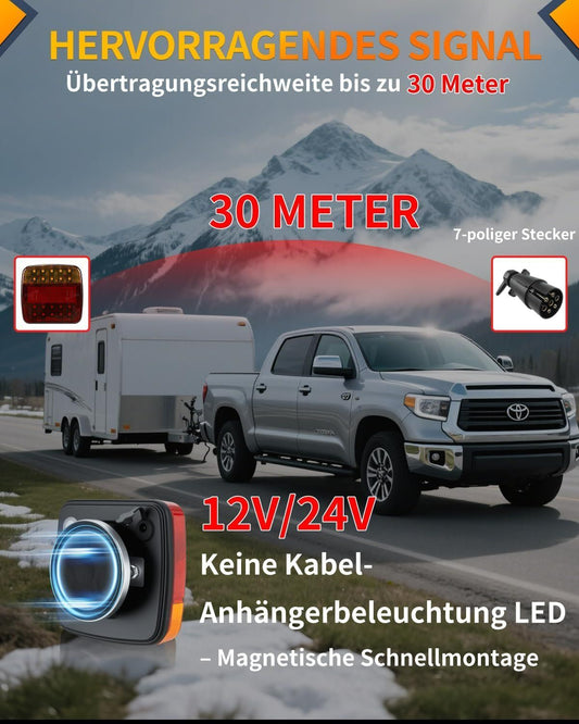 Anhänger Rückleuchten drahtlos 7-Pin LED – Bild 1
