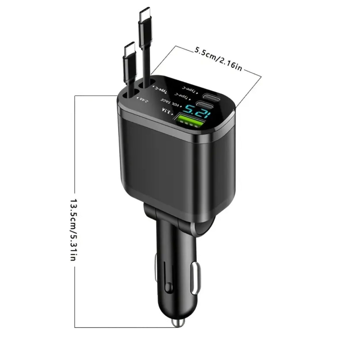 KFZ Ladegerät mit USB C Kabel,Neu,OVP,66W,schnell – Bild 4