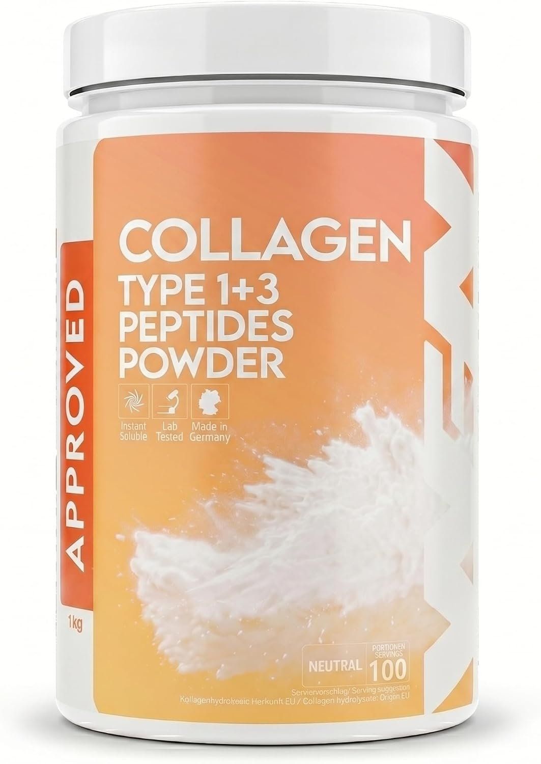 Kollagen Pulver 1 kg Typ 1 + 3 100 Tage – Bild 1