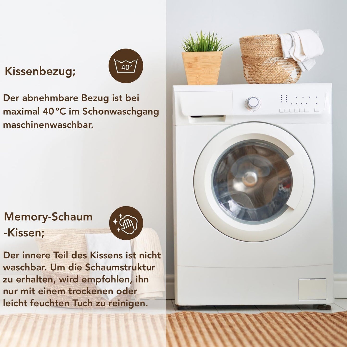 Memory Foam Reisekissen Camping Nackenkissen – Bild 9