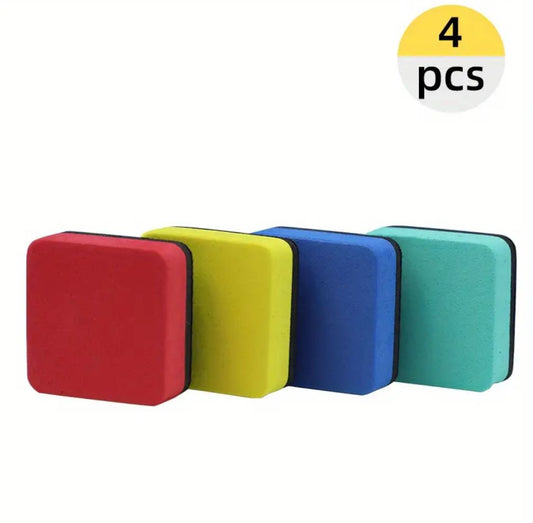 Whiteboard Schwamm 4er Set Magnet-Schwammtafel Radierer Neu – Bild 2