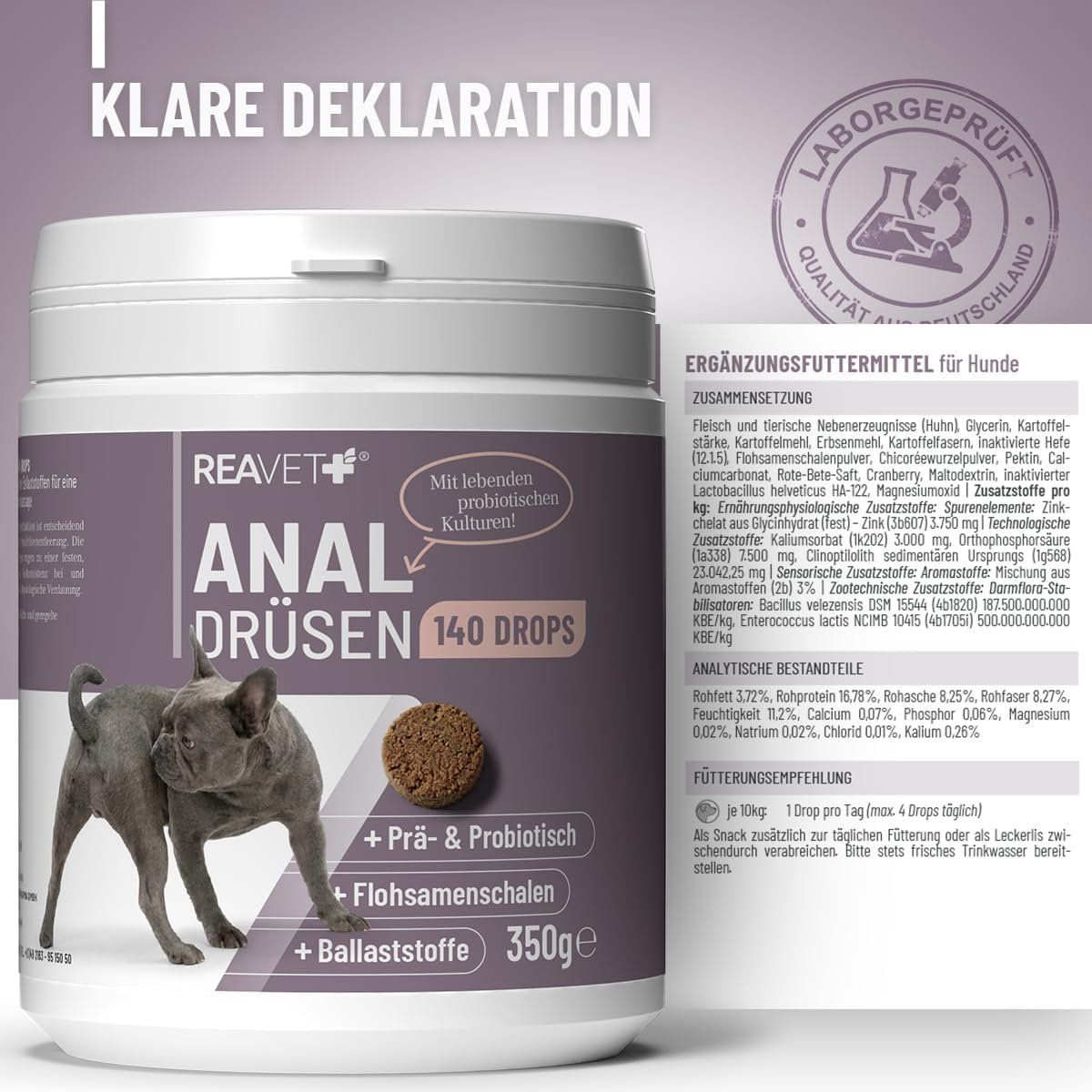 Analdrüsen Drops Hund 140 Stk Verdauung & Kot – Bild 7