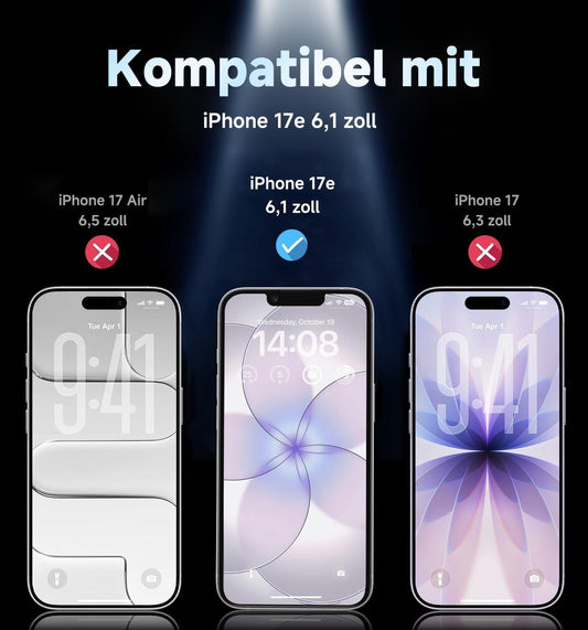 MAGIC JOHN Panzerglas für iPhone 17e – 2 Stück – Bild 2